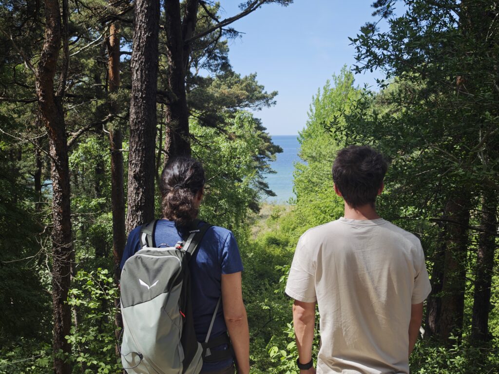 Ausblick vom Botanischer Garten auf die Ostsee in Palanga