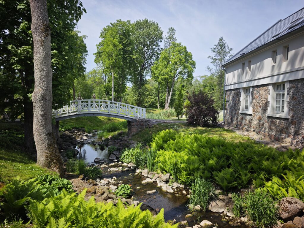 Der Garten an der Wassermühle in Kretinga