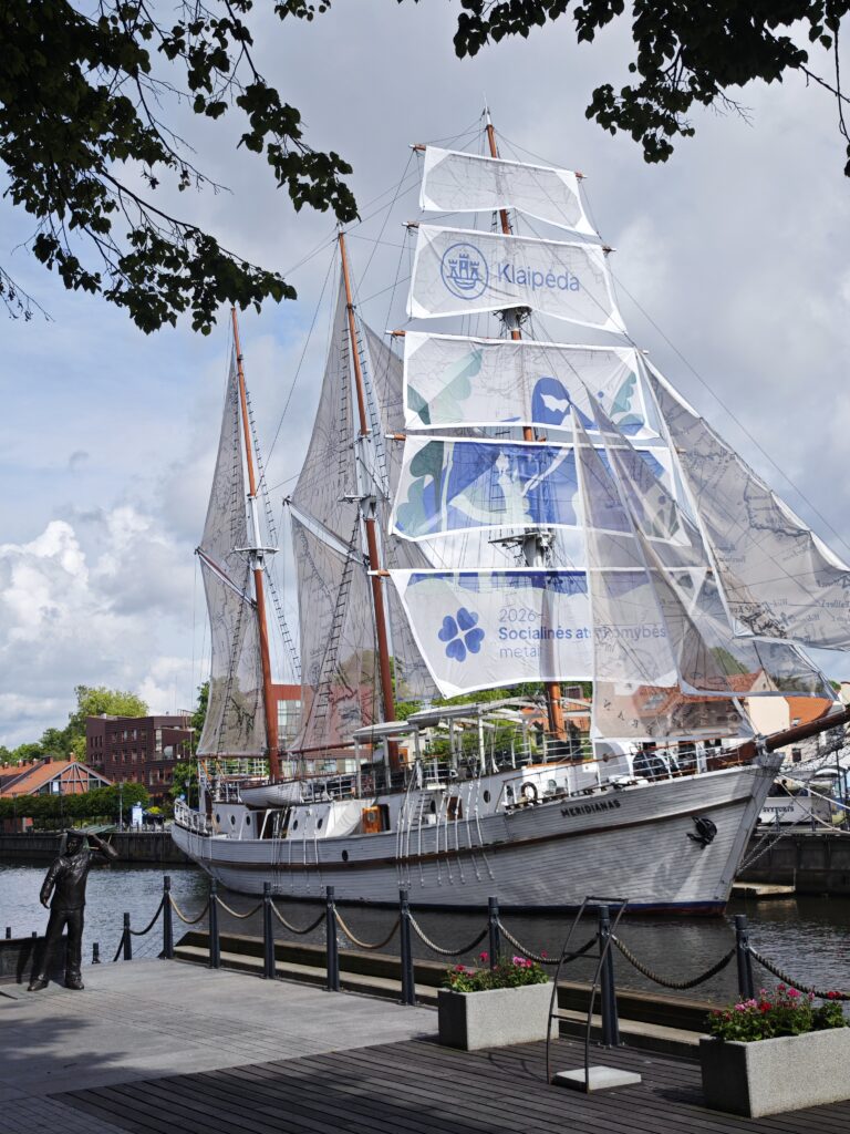 Klaipeda Wahrzeichen - das Schiff Meridianas